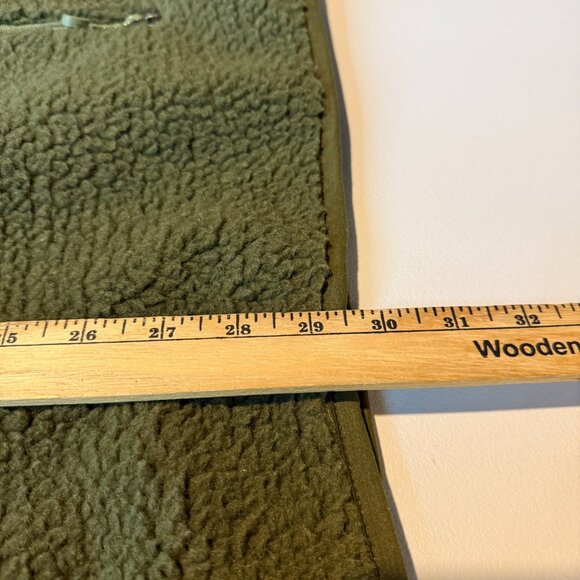 Vineyard Vines Men L Sherpa Fleece Jacket Full Zip Olive Green Soft Long Sleeve - Picture 8 of 9